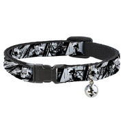 Breakaway Cat Collar with Bell - Batman Hush Pose Sketches Black/White Breakaway Cat Collars DC Comics   