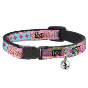 Breakaway Cat Collar with Bell - BARBIE SMART BEAUTIFUL STRONG Icons Pink/Multi Color Breakaway Cat Collars Barbie