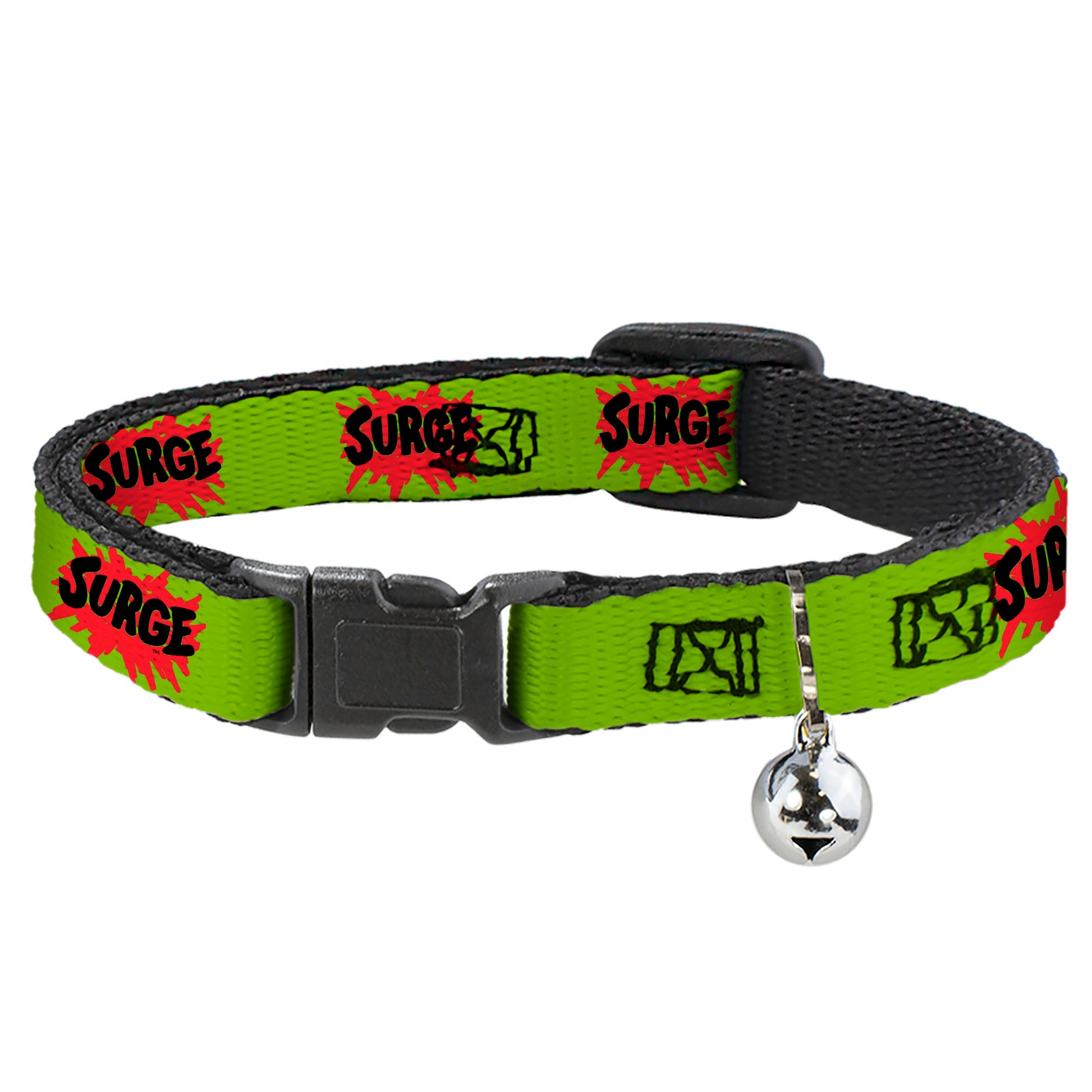 Breakaway Cat Collar with Bell - SURGE Logo Yellow/Red/Black Breakaway Cat Collars Coca-Cola