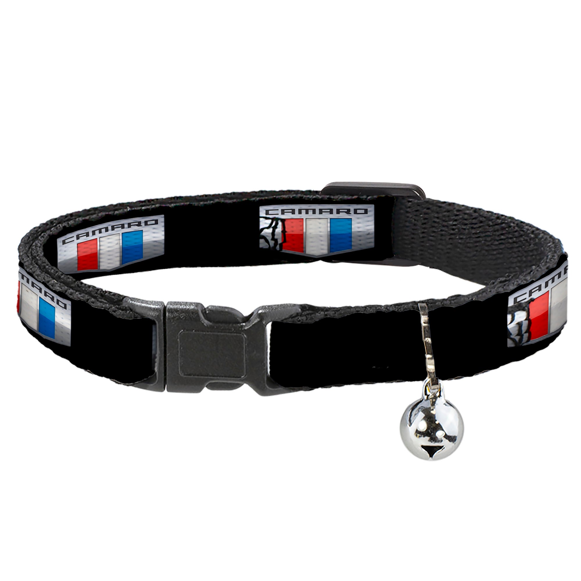 Cat Collar Breakaway - CAMARO Six Badge Black Silver Red White Blue Breakaway Cat Collars GM General Motors