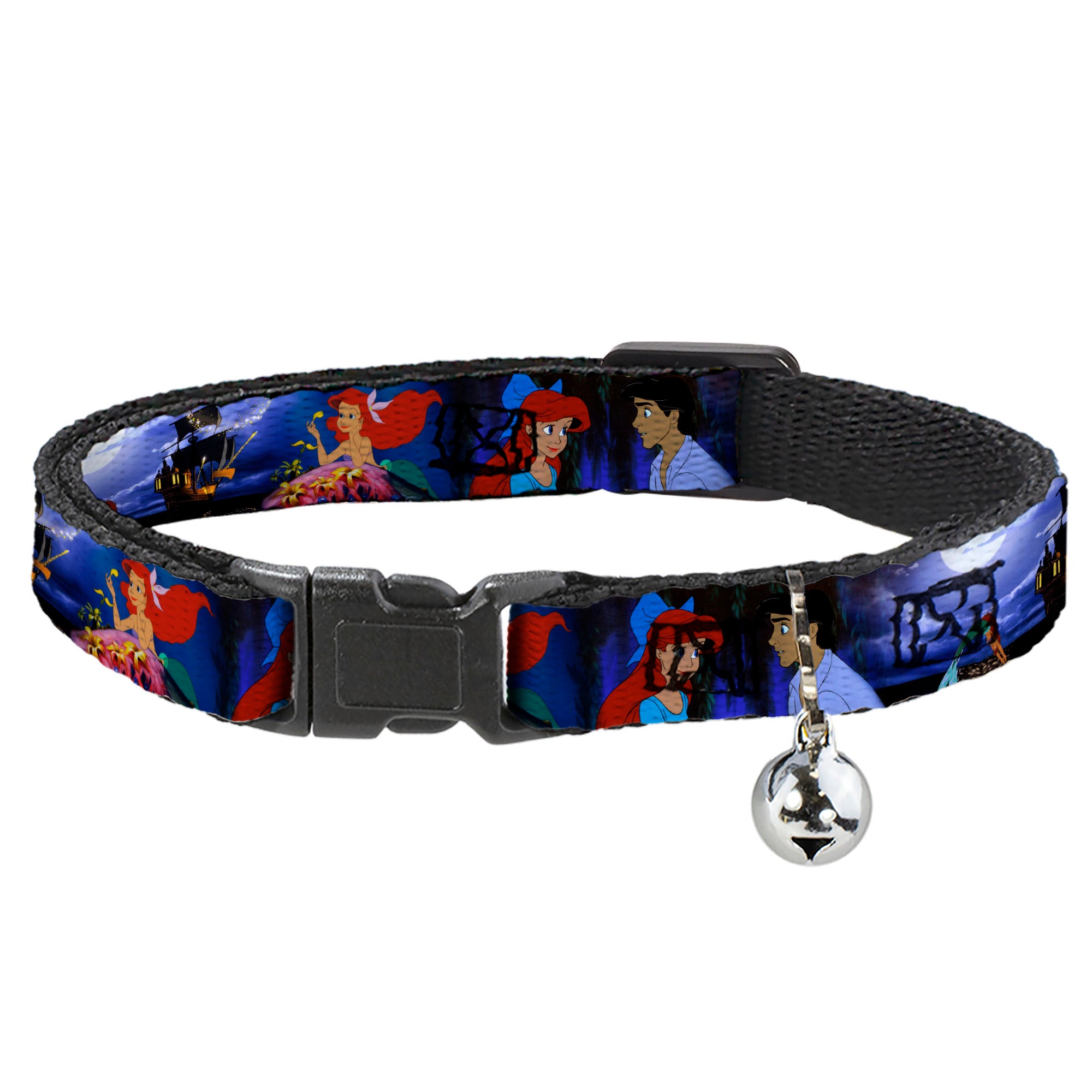 Cat Collar Breakaway - The Little Mermaid Ariel & Eric Scenes Breakaway Cat Collars Disney
