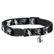 Cat Collar Breakaway - Tinker Bell Scenes Black White Breakaway Cat Collars Disney