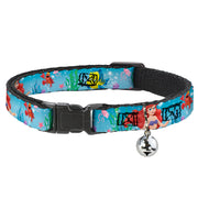Cat Collar Breakaway - Ariel, Sebastian & Flounder Scene2 Breakaway Cat Collars Disney