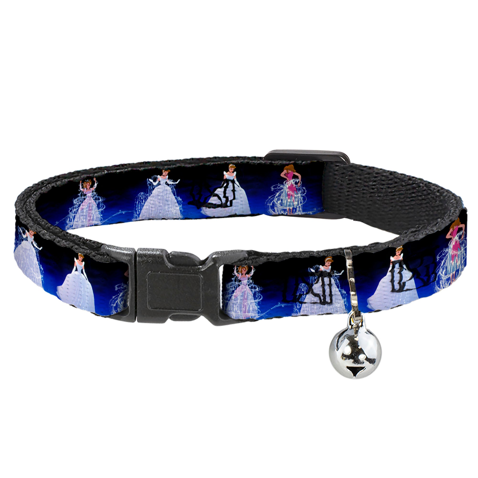 Cat Collar Breakaway - Cinderella Transformation Blue Fade Breakaway Cat Collars Disney
