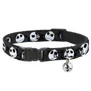 Cat Collar Breakaway - Nightmare Before Christmas Jack Expressions Gray Breakaway Cat Collars Disney