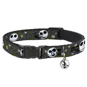 Cat Collar Breakaway - Nightmare Before Christmas Jack Expressions Halloween Elements Gray Breakaway Cat Collars Disney