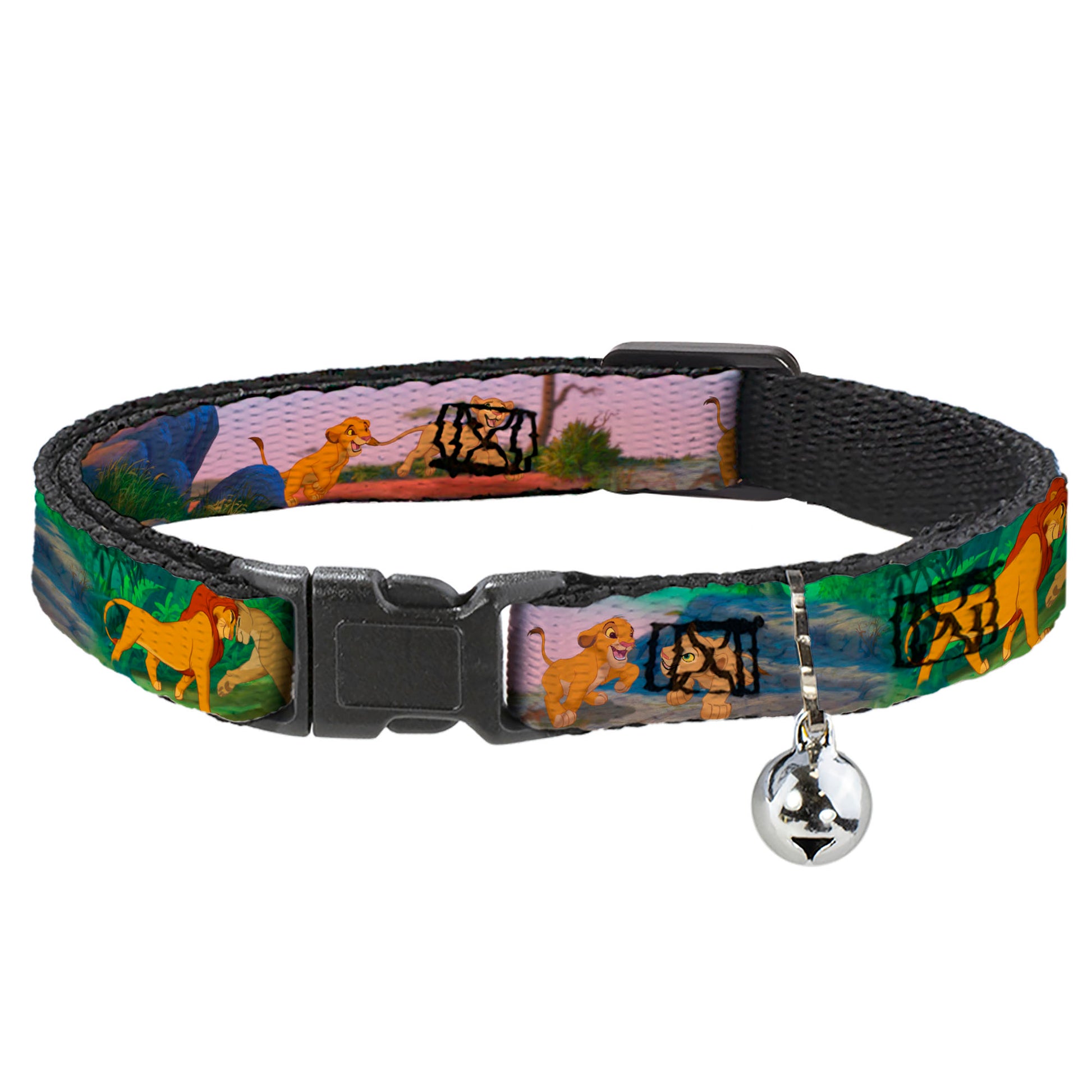 Cat Collar Breakaway - Lion King Simba & Nala Growing Up Scenes Breakaway Cat Collars Disney