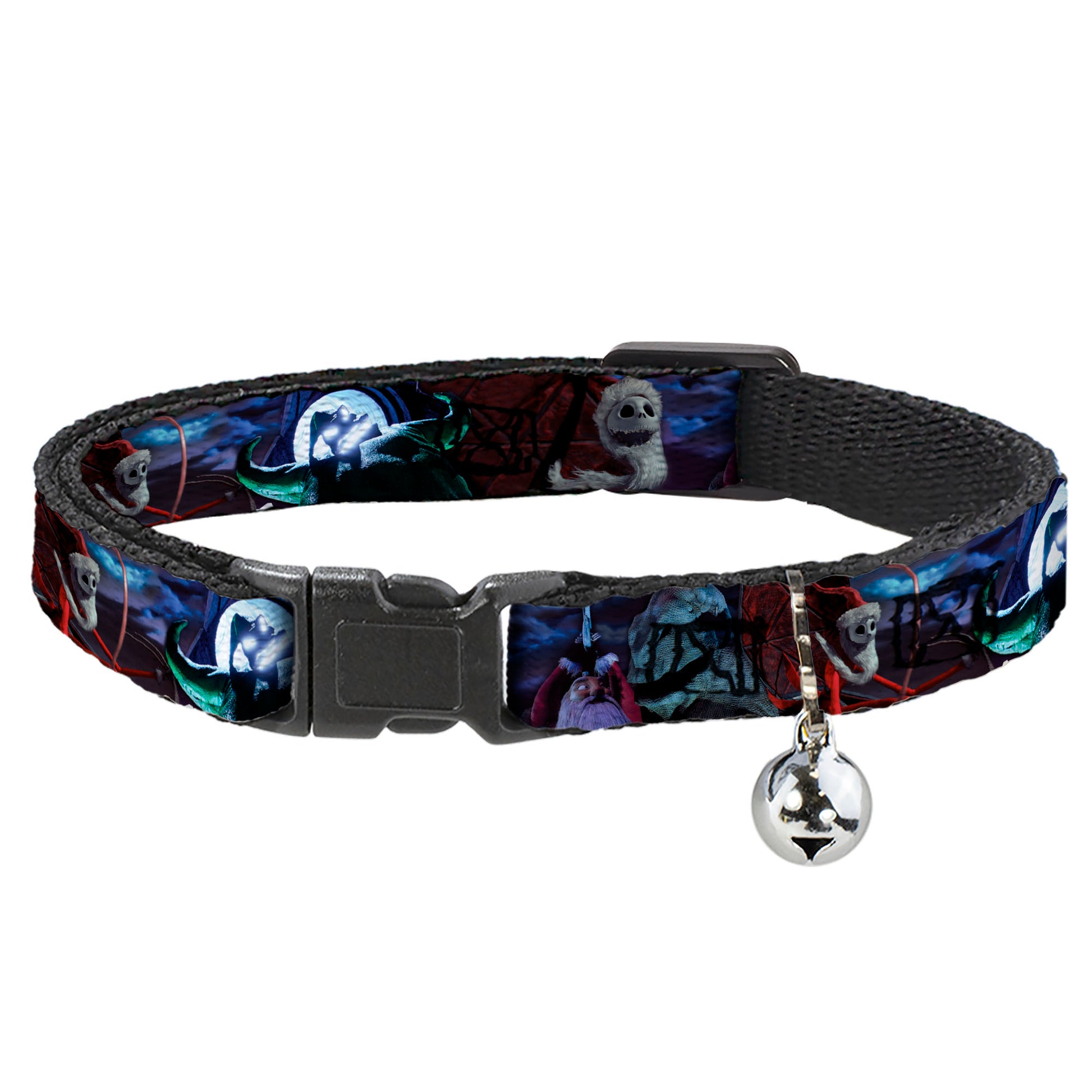 Cat Collar Breakaway - Nightmare Before Christmas Jack, Oogie Boogie, Santa Scene Breakaway Cat Collars Disney