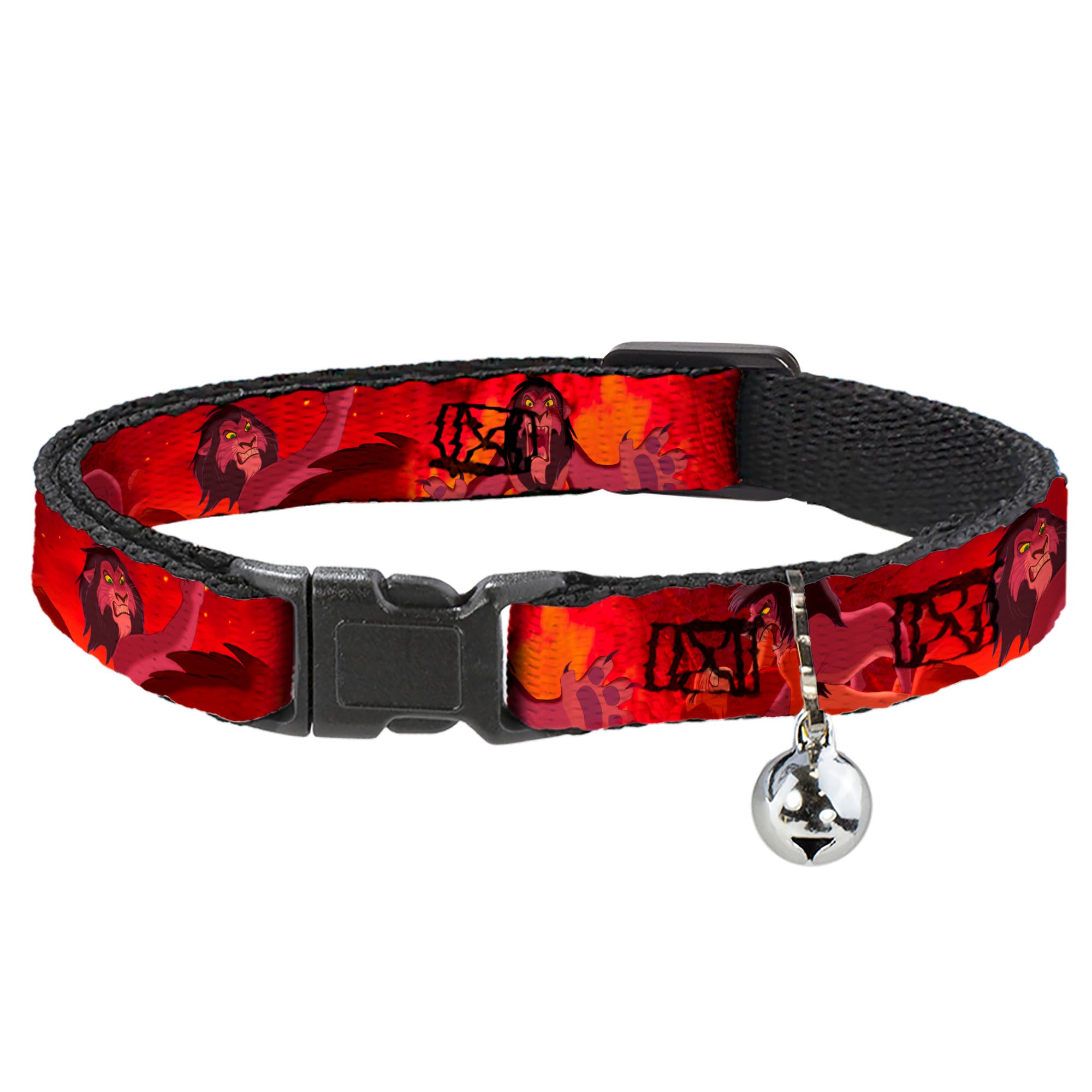 Cat Collar Breakaway - Simba Scar Battle Scene Fiery Red Breakaway Cat Collars Disney