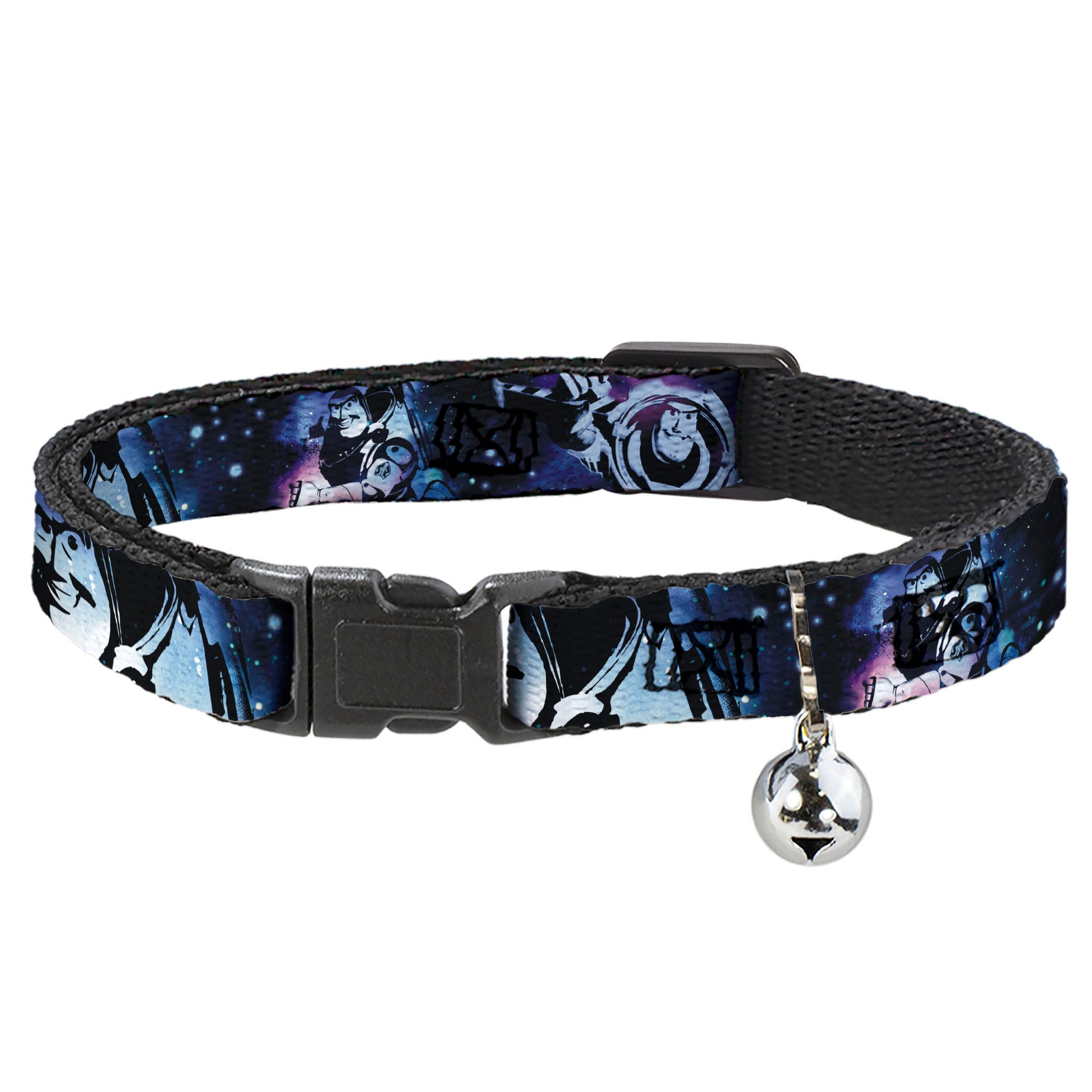 Cat Collar Breakaway - Buzz Lightyear Poses Galaxy Blues Breakaway Cat Collars Disney