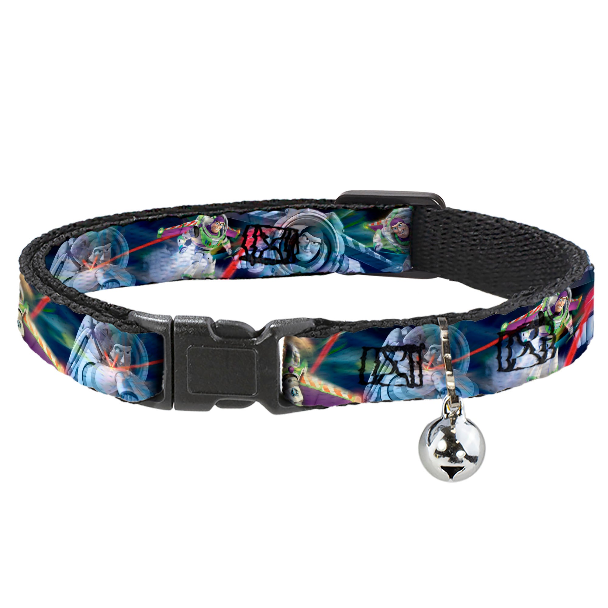 Cat Collar Breakaway - Buzz Lightyear Action Poses Stacked Breakaway Cat Collars Disney