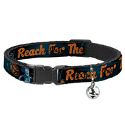 Cat Collar Breakaway - Woody REACH FOR THE SKY Denim Blue Print Breakaway Cat Collars Disney