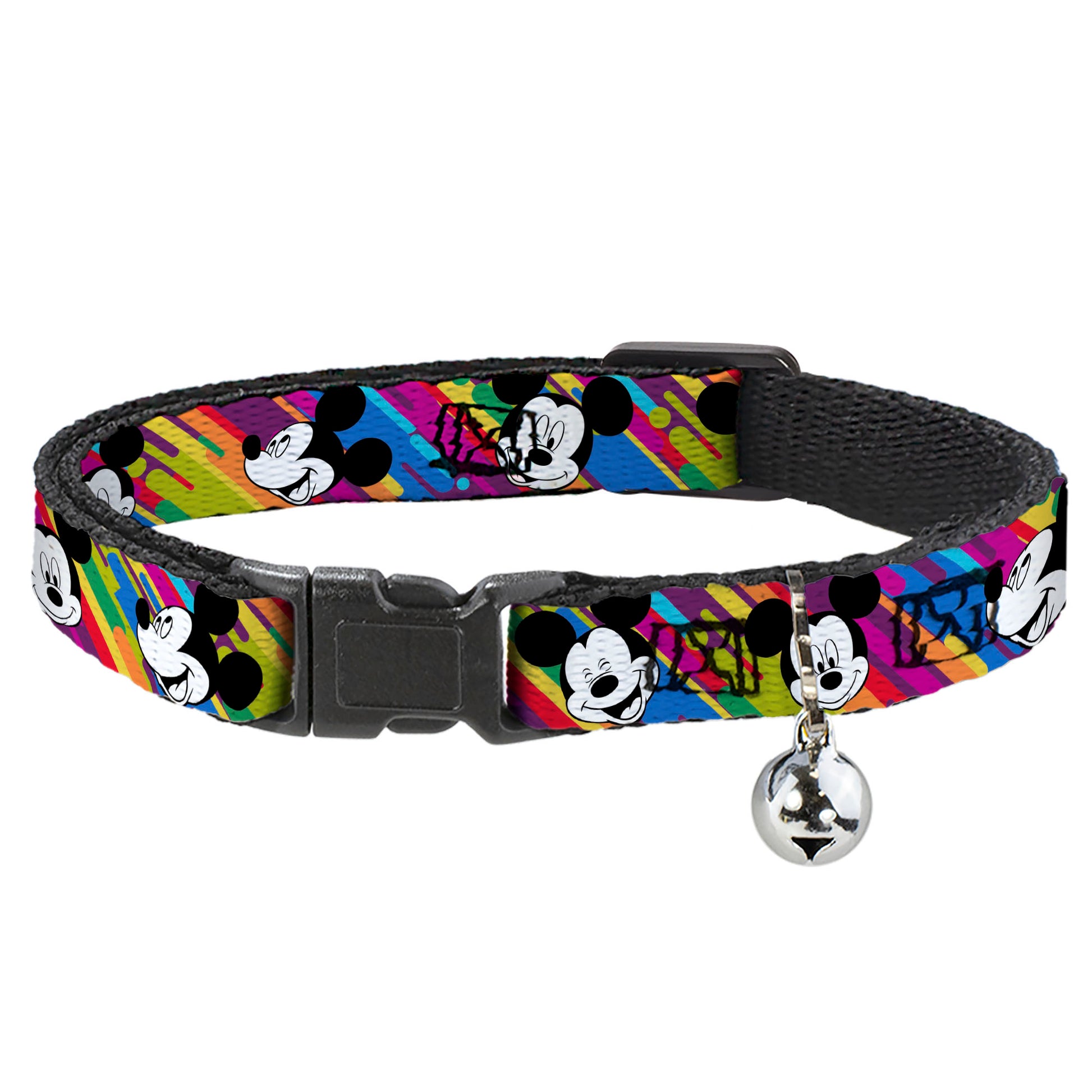 Cat Collar Breakaway - Mickey Mouse Expressions Multi Color White Black Breakaway Cat Collars Disney