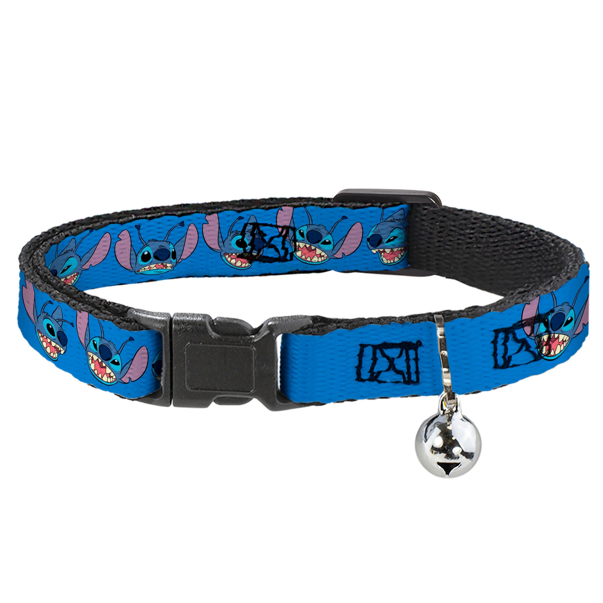 Breakaway Cat Collar with Bell - Lilo and Stitch Stitch Expressions Blue Breakaway Cat Collars Disney