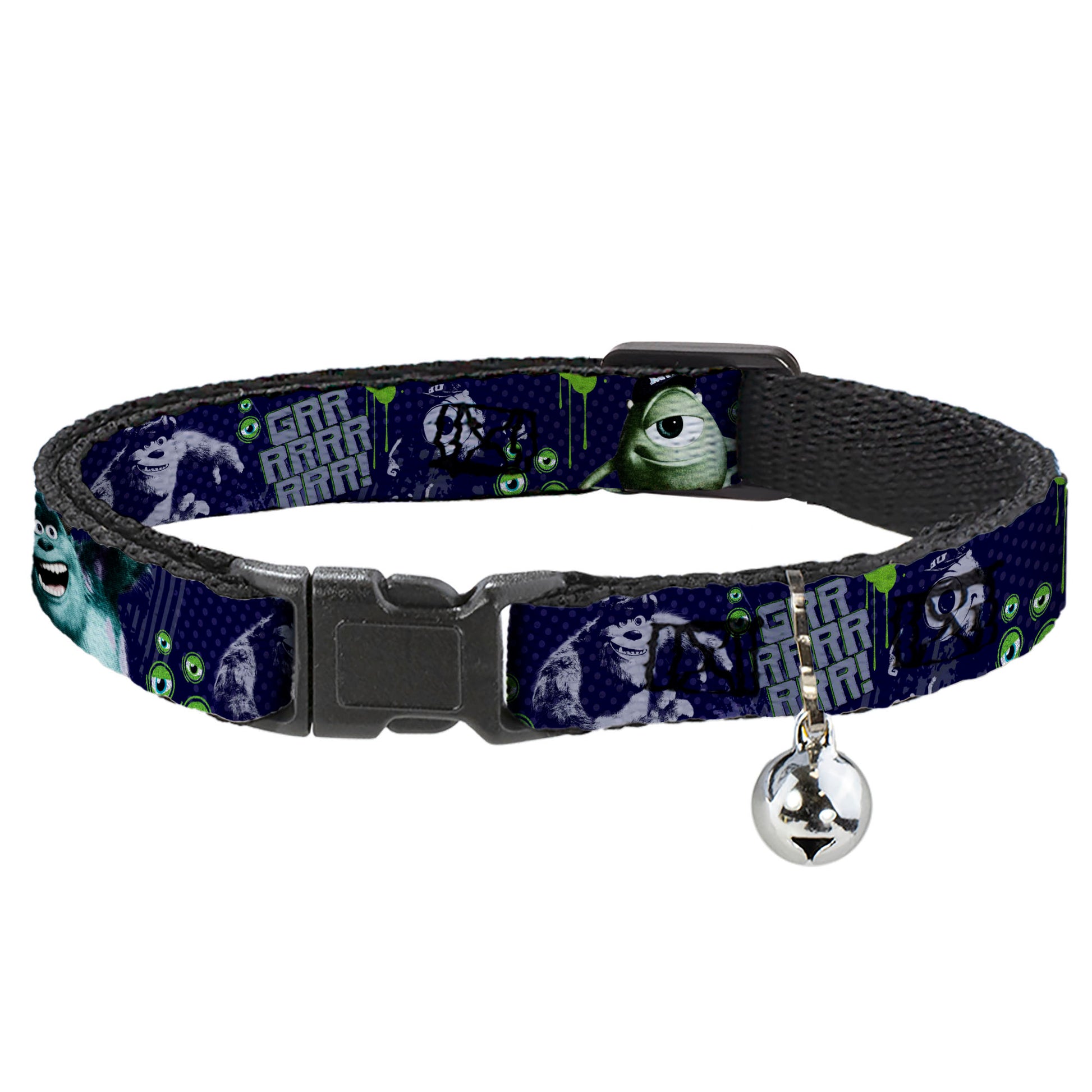 Cat Collar Breakaway - Monsters Inc. Sully & Mike Poses GRRRRR! Breakaway Cat Collars Disney