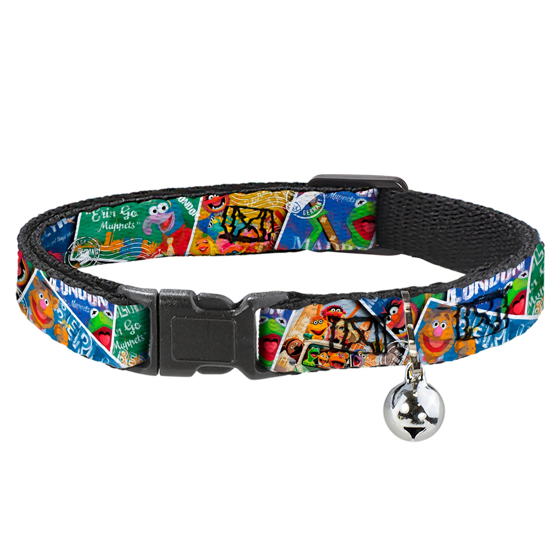 Cat Collar Breakaway - Muppets Postage Stamps Stacked Breakaway Cat Collars Disney