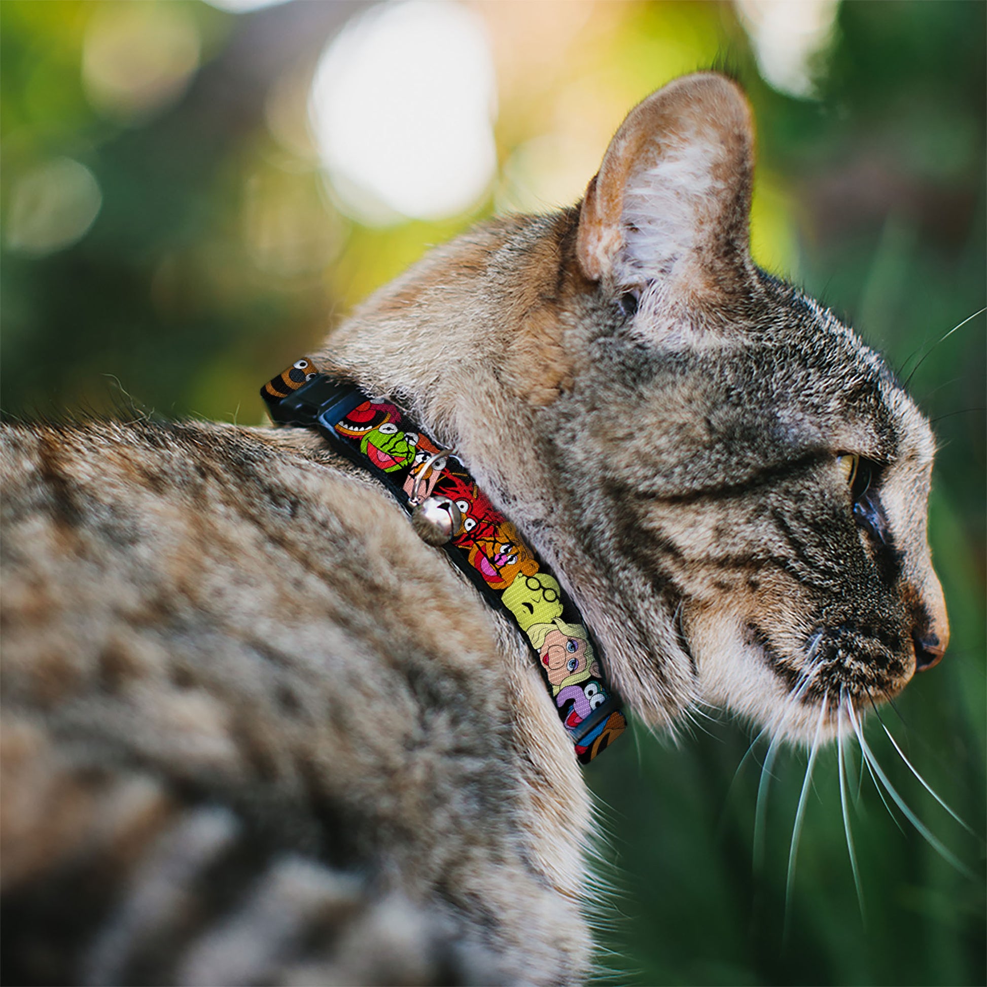 Cat Collar Breakaway - Muppets Faces Black Breakaway Cat Collars Disney