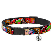 Cat Collar Breakaway - Muppets Faces Black Breakaway Cat Collars Disney