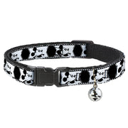 Cat Collar Breakaway - Mickey Standing Pose Film Strip White Black Breakaway Cat Collars Disney