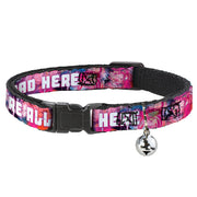 Cat Collar Breakaway - Transparent Cheshire Cat Poses WE'RE ALL MAD HERE Breakaway Cat Collars Disney