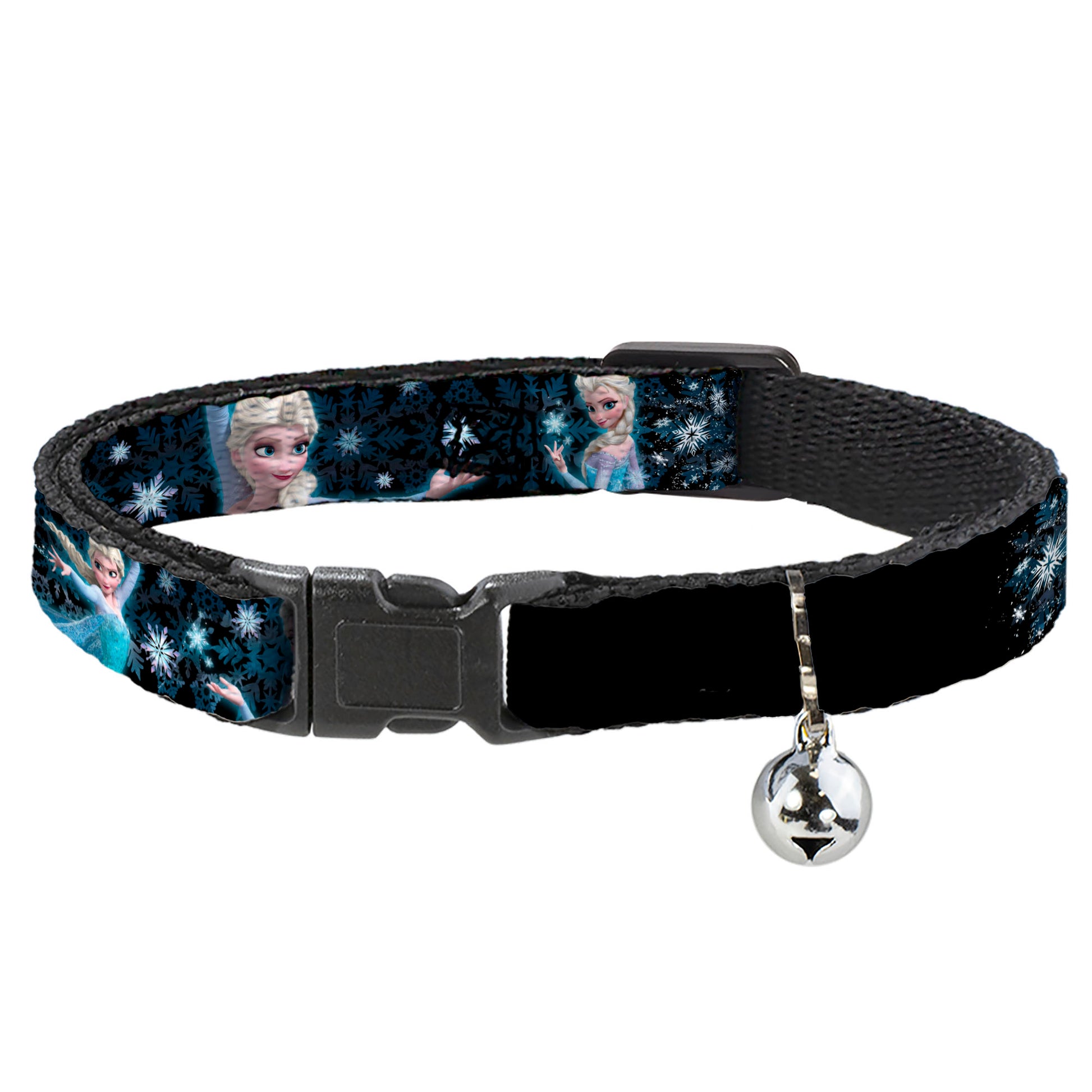 Cat Collar Breakaway - Elsa Poses PERFECT AND POWERFUL Blues White Breakaway Cat Collars Disney