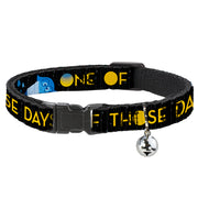 Cat Collar Breakaway - Joy Poses Rain ONE OF THOSE DAYS Black Gray Blues Yellow Breakaway Cat Collars Disney