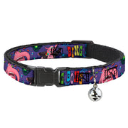 Cat Collar Breakaway - BING BONG Poses Candy Purples Multi Color Breakaway Cat Collars Disney
