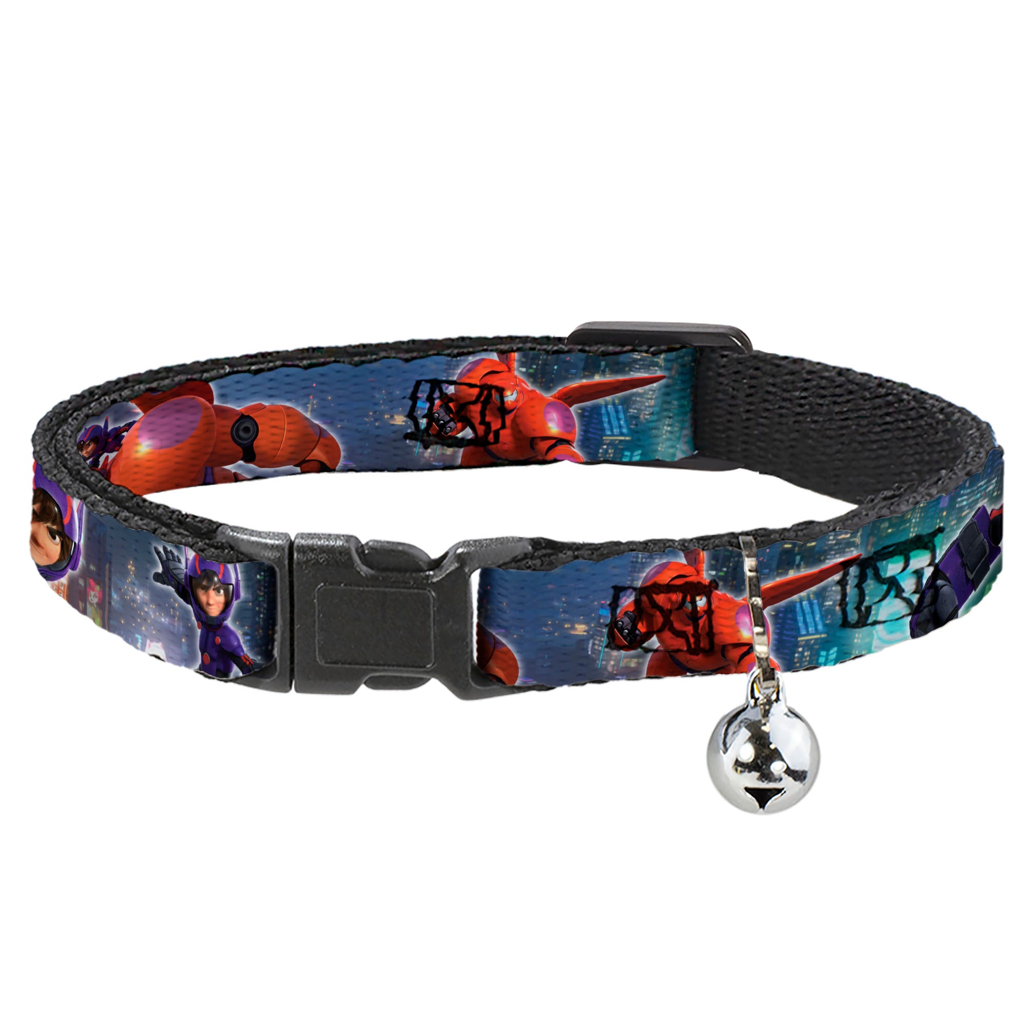 Cat Collar Breakaway - Hiro & Baymax Action Poses San Fransokyo Breakaway Cat Collars Disney