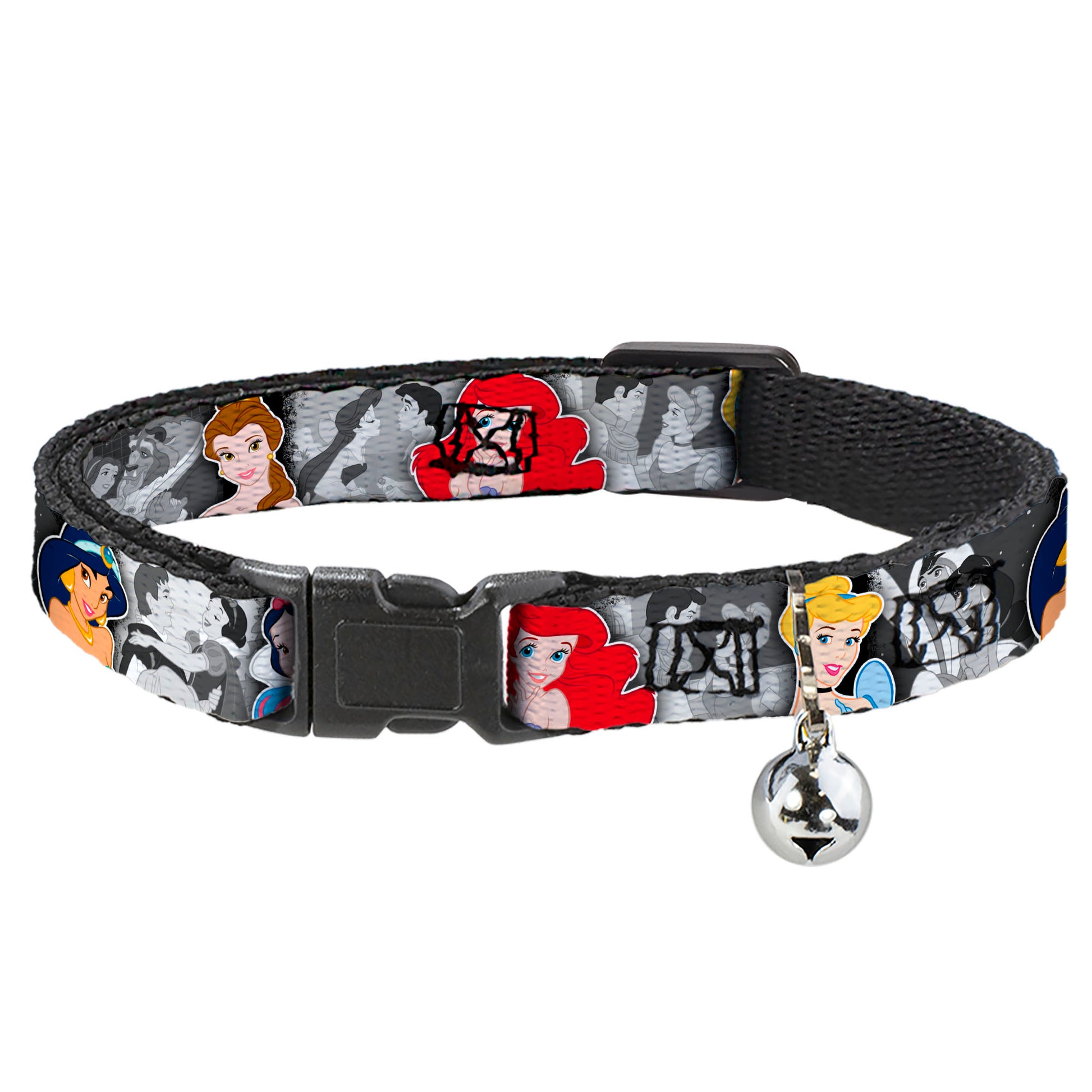 Cat Collar Breakaway - Princess Pose Princess & Prince Scene Grays Multi Color Breakaway Cat Collars Disney