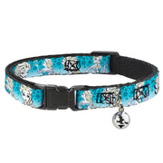 Cat Collar Breakaway - Anna Snowflakes Frozen Art Collection Poses Breakaway Cat Collars Disney