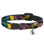 Breakaway Cat Collar with Bell - Nightmare Before Christmas Sally Dress Patchwork Breakaway Cat Collars Disney   