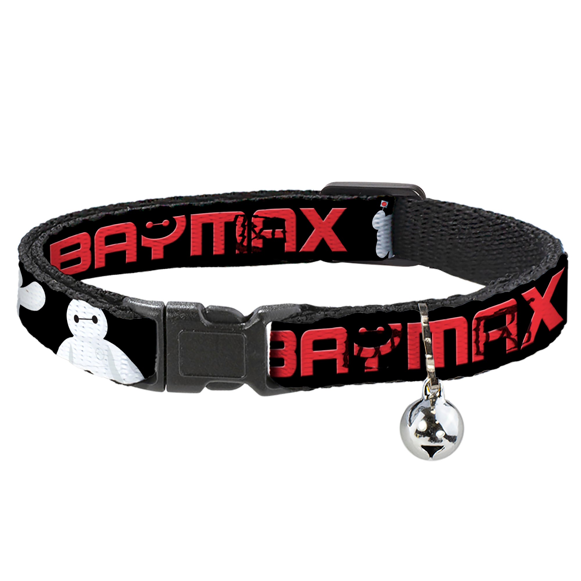 Cat Collar Breakaway - BAYMAX Poses Black White Red Breakaway Cat Collars Disney