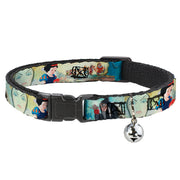 Cat Collar Breakaway - Snow White Dwarves Old Witch Evil Queen Scenes Breakaway Cat Collars Disney