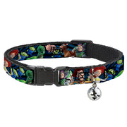 Cat Collar Breakaway - Toy Story Characters Running2 Denim Rays Breakaway Cat Collars Disney