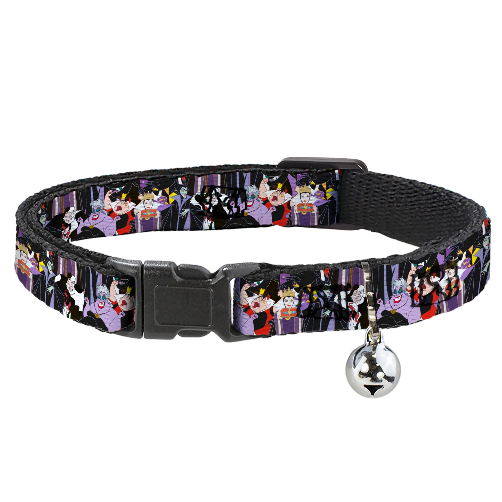 Cat Collar Breakaway - 5-Disney Villains Stacked Breakaway Cat Collars Disney