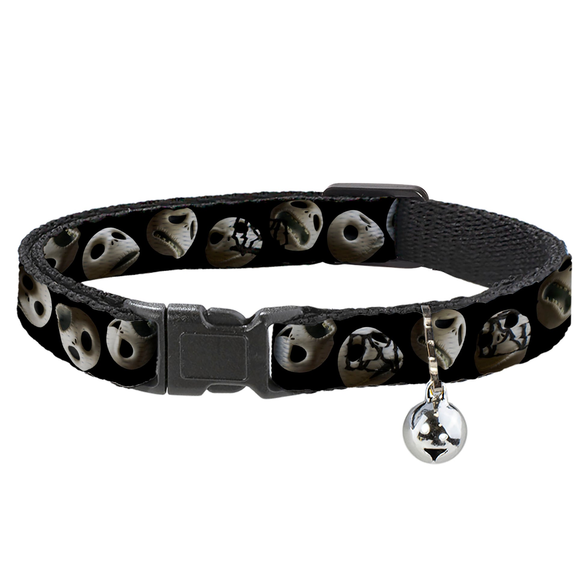 Cat Collar Breakaway - Jack 10-Expressions Staggered Black Breakaway Cat Collars Disney