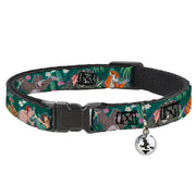 Cat Collar Breakaway - The Jungle Book 8-Character Group Greens Breakaway Cat Collars Disney