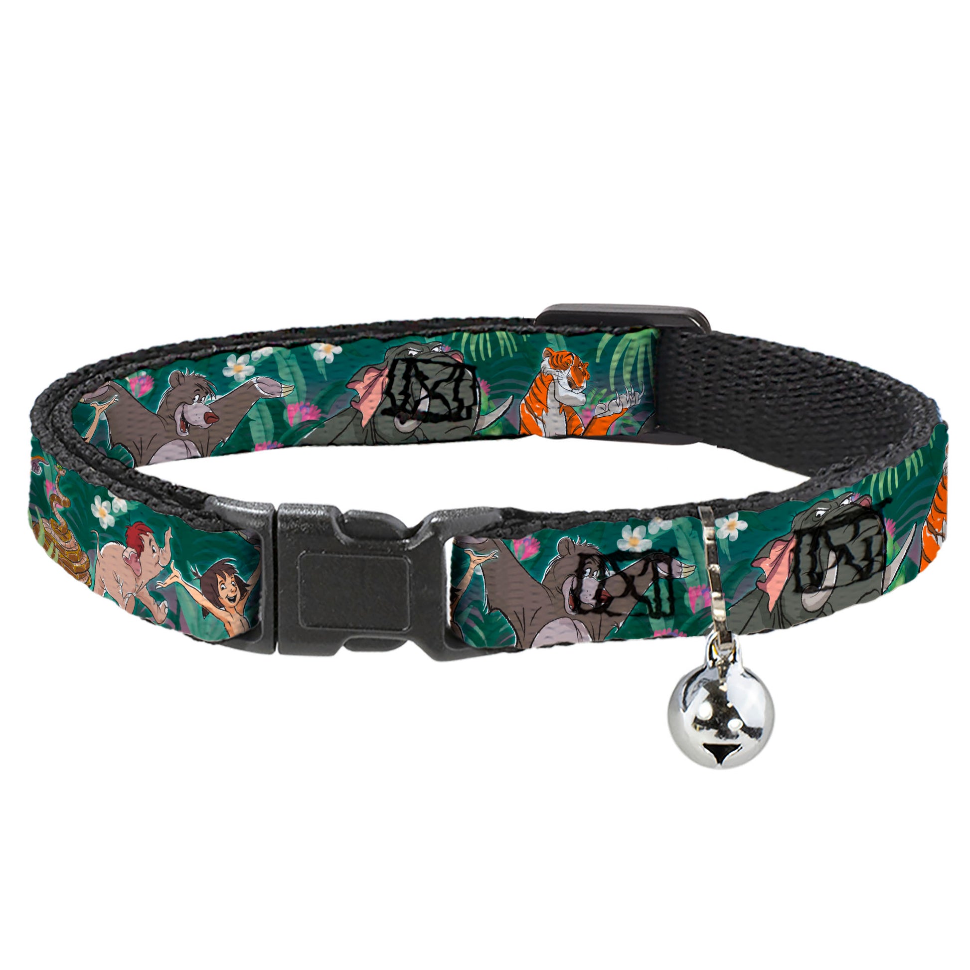 Cat Collar Breakaway - The Jungle Book 8-Character Group Greens Breakaway Cat Collars Disney
