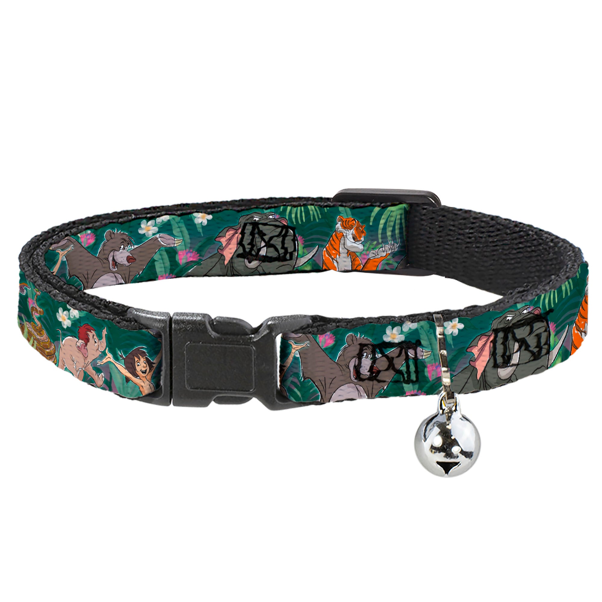 Cat Collar Breakaway - The Jungle Book 8-Character Group Greens Breakaway Cat Collars Disney