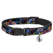 Cat Collar Breakaway - Dory 4-Hiding Poses Under the Sea Breakaway Cat Collars Disney