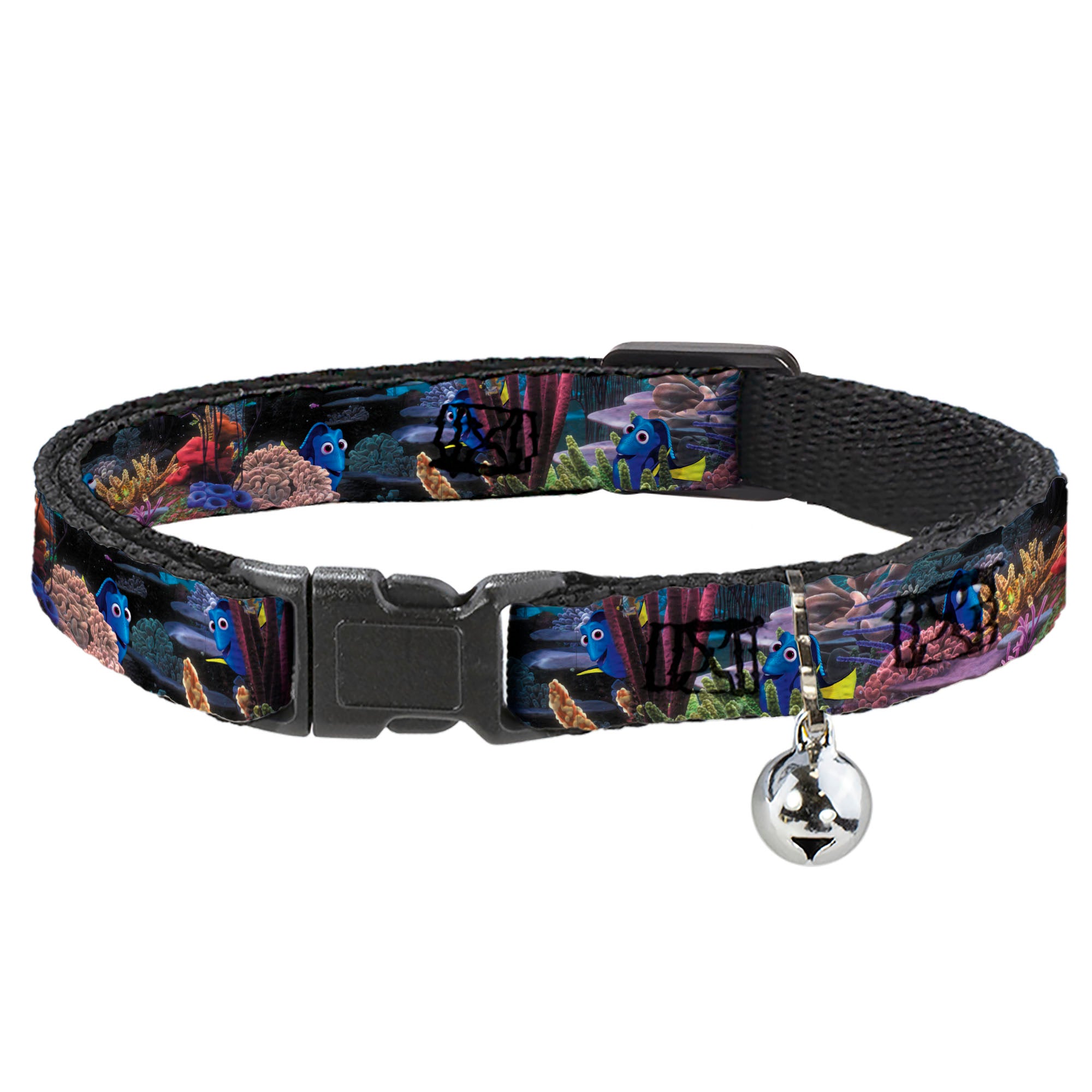 Cat Collar Breakaway - Dory 4-Hiding Poses Under the Sea Breakaway Cat Collars Disney