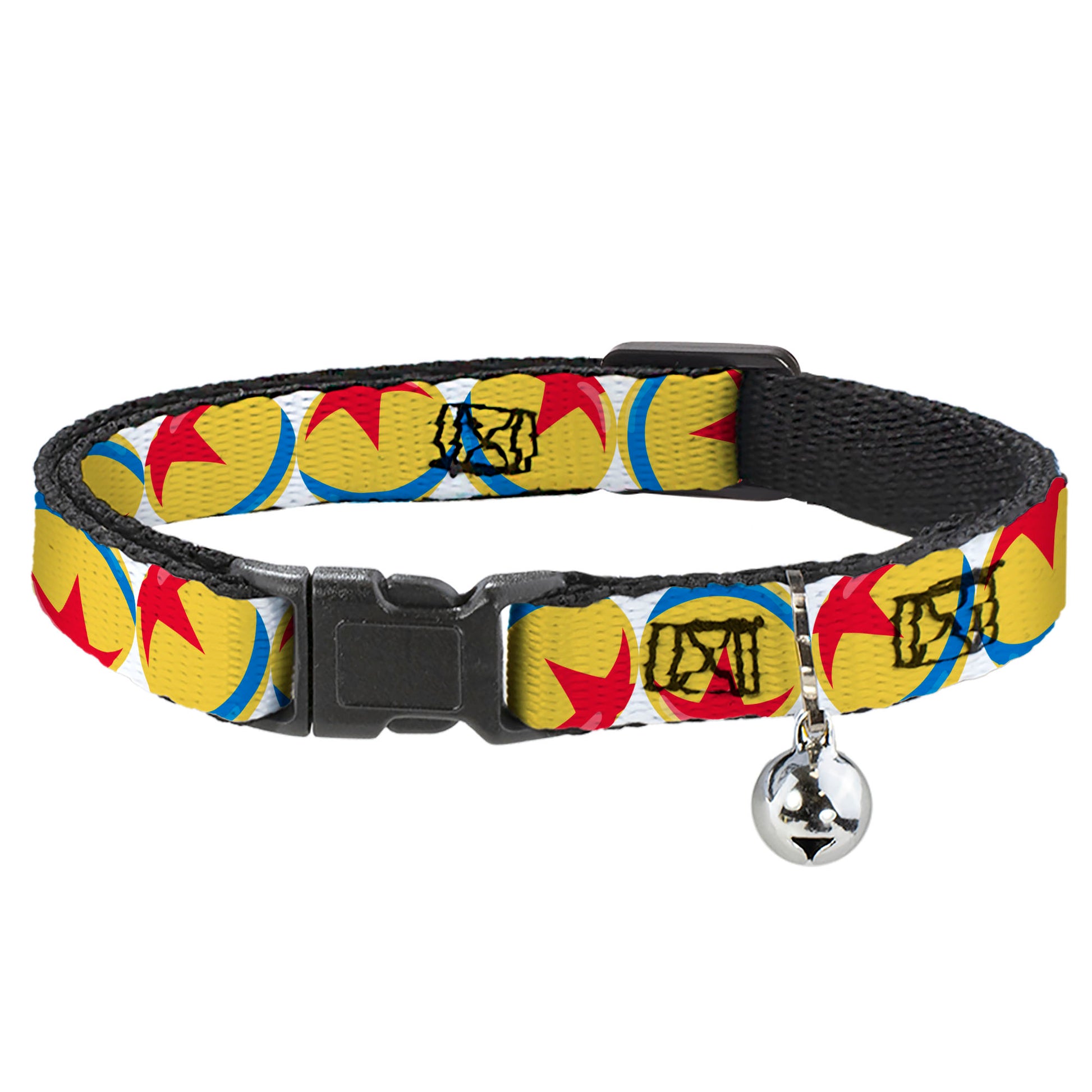 Cat Collar Breakaway - Disney Pixar Luxo Ball Repeat White Yellow Blue Red Breakaway Cat Collars Disney