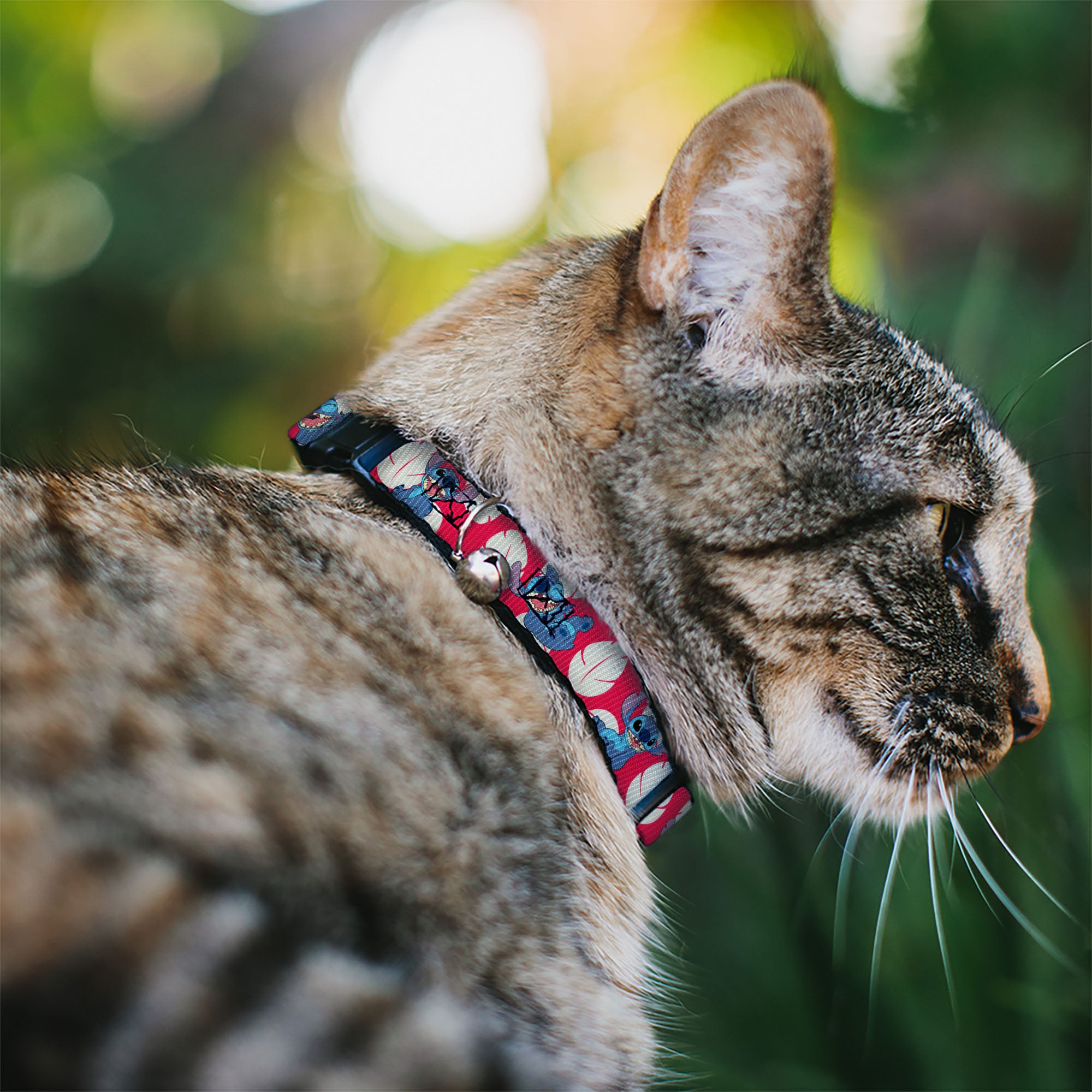 Cat Collar Breakaway - Lilo & Stitch Stitch 4-Poses Lilo Dress Leaves Red Ivory Breakaway Cat Collars Disney