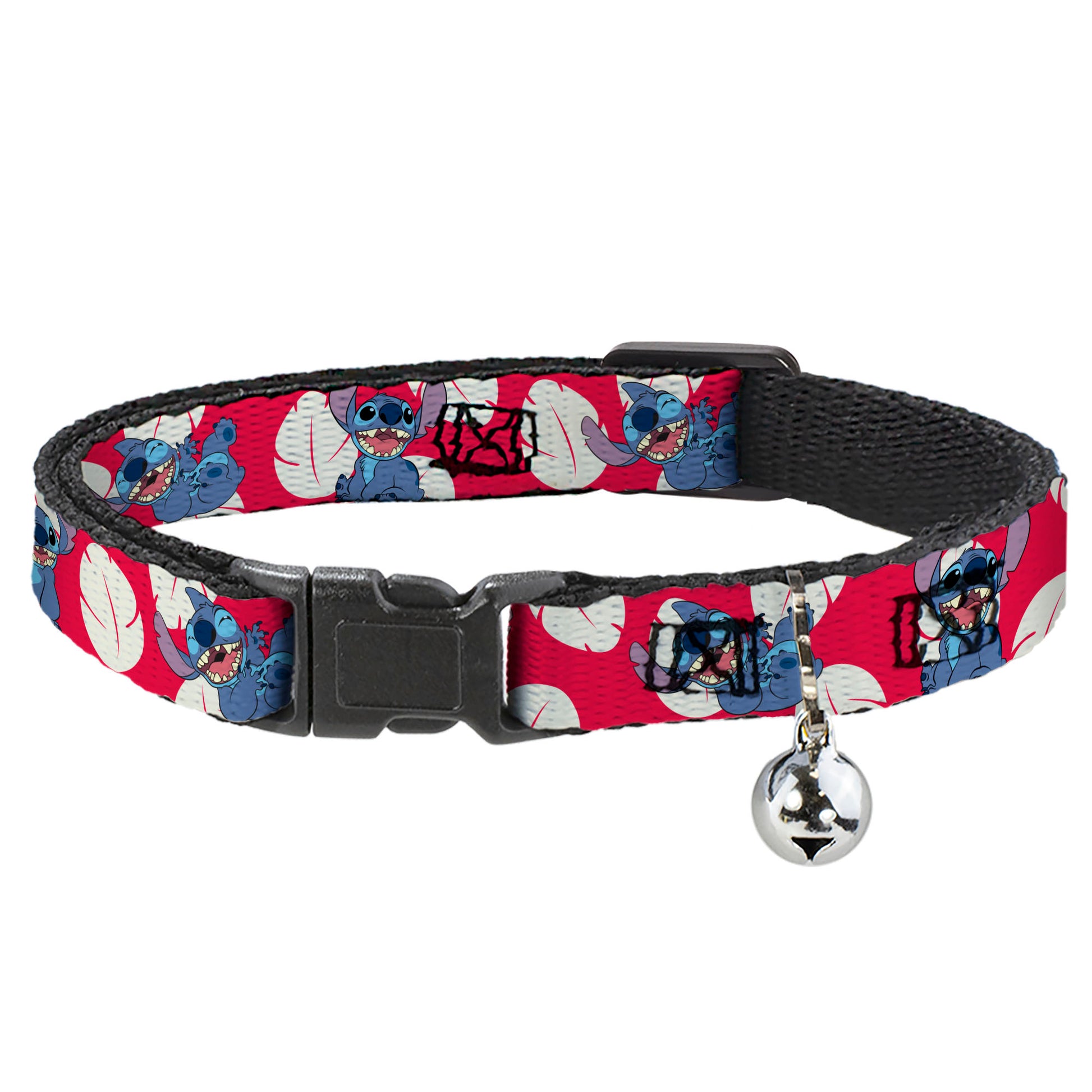 Cat Collar Breakaway - Lilo & Stitch Stitch 4-Poses Lilo Dress Leaves Red Ivory Breakaway Cat Collars Disney
