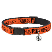 Cat Collar Breakaway - Hocus Pocus THACKERY BINX Cat Silhouette Orange Black Breakaway Cat Collars Disney