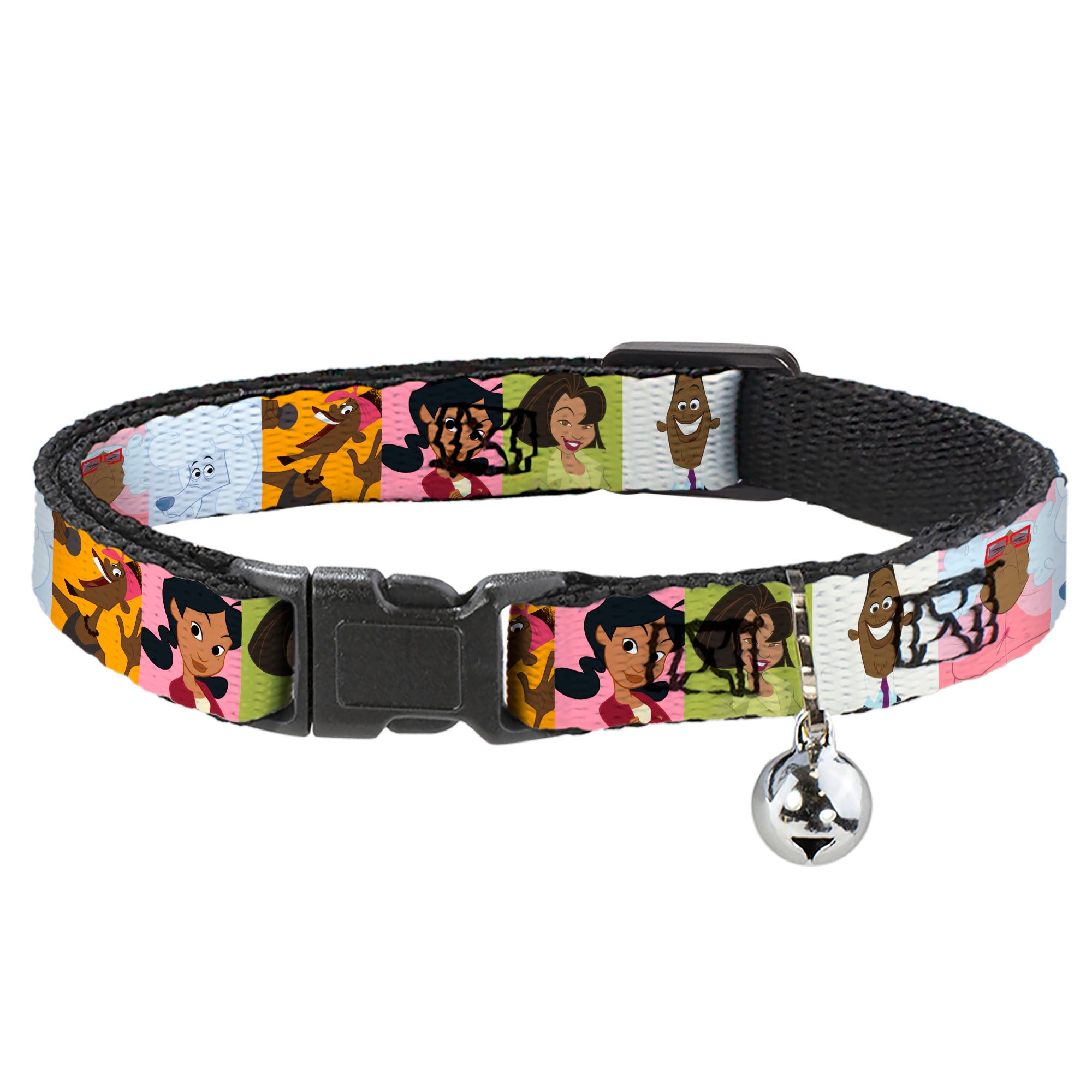 Breakaway Cat Collar with Bell - The Proud Family 6-Character Block Poses Breakaway Cat Collars Disney