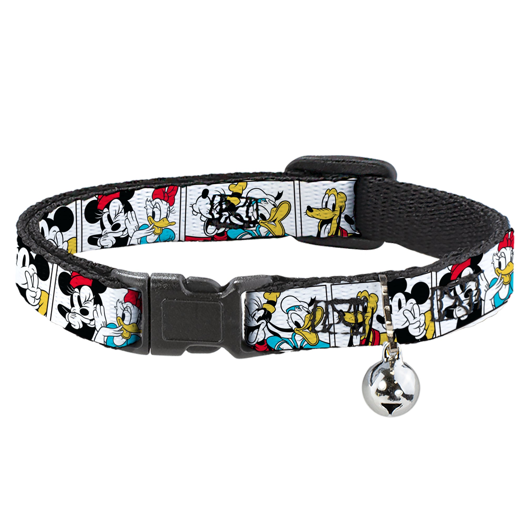 Breakaway Cat Collar with Bell - Sensational Six Buddy Pose Blocks White/Multi Color Breakaway Cat Collars Disney   