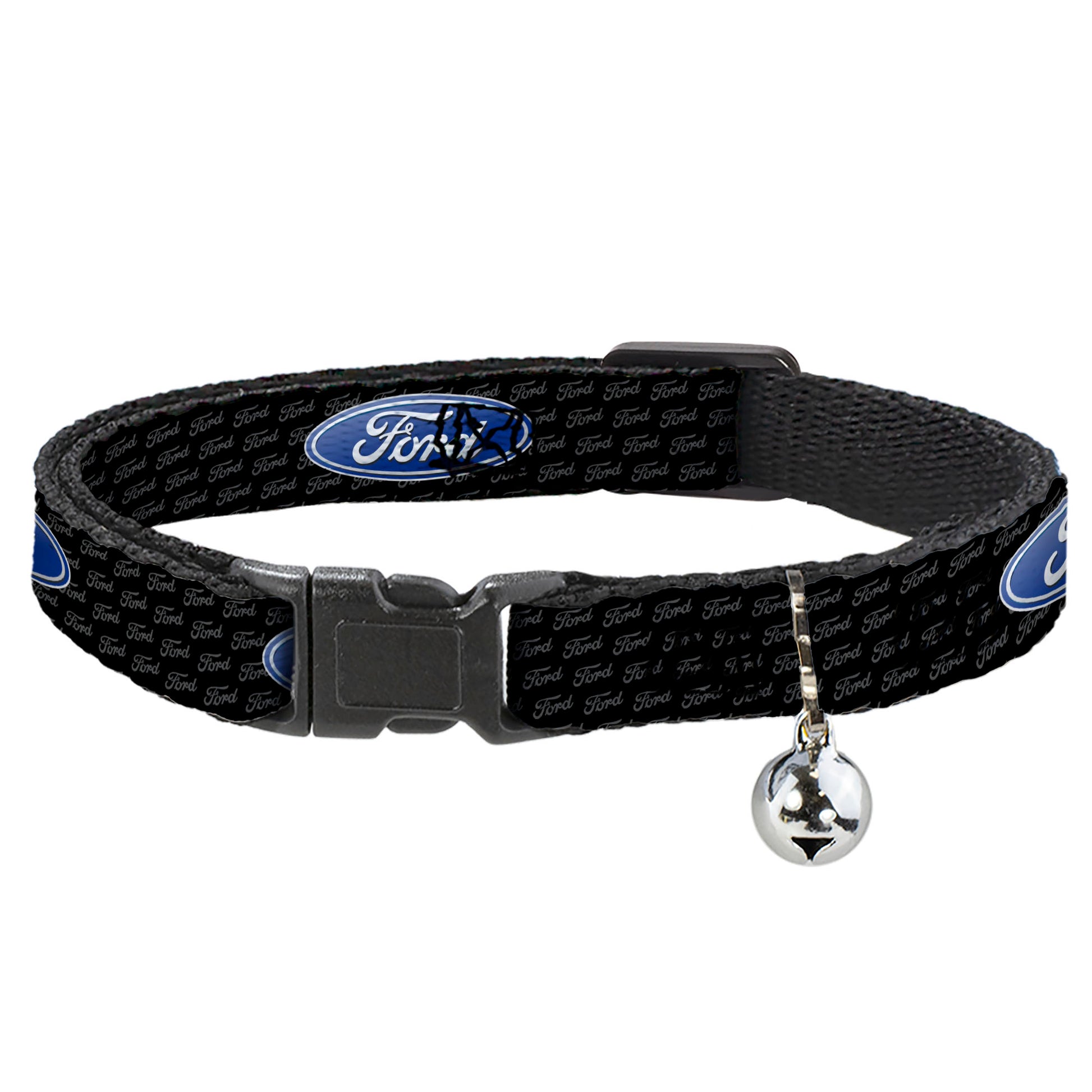 Cat Collar Breakaway - Ford Oval REPEAT w Text Breakaway Cat Collars Ford