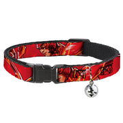 Breakaway Cat Collar with Bell - The Flash 2023 2-Poses Close-Up Reds Breakaway Cat Collars DC Comics