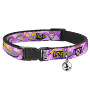 Breakaway Cat Collar with Bell - THE FAIRLY ODDPARENTS Timmy with Cosmo and Wanda Group Pose Pinks Breakaway Cat Collars The Fairly OddParents